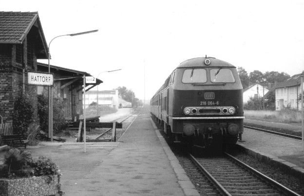 Bahnhof Hattorf am Harz Oktober 1981